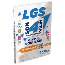 Muba LGS 8. Sınıf Son 4 Yılın Çıkmış Soruları Tıpkı Basım