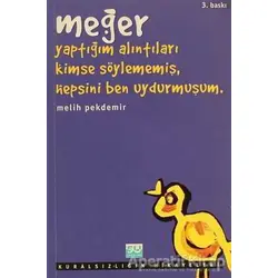 Meğer - Melih Pekdemir - Su Yayınevi