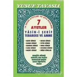7 Ayetler Yasin ve Dualar ( Roman Boy - B16 ) - Yusuf Tavaslı - Tavaslı Yayınları