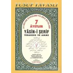 7 Ayetler Yasin-i Şerif - Tebareke ve Amme (Rahle Boy) (D26) - Yusuf Tavaslı - Tavaslı Yayınları