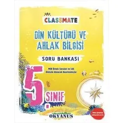 5. Sınıf Din Kültürü ve Ahlak Bilgisi Classmate Soru Bankası Okyanus Yayıncılık