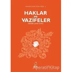 Haklar ve Vazifeler - Mehmed Zahid Kotku - Server Yayınları