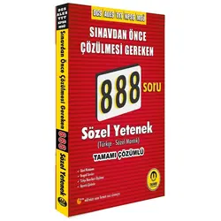 DGS ALES 888 Sözel Yetenek Video Çözümlü Soru Bankası - Gizem Şen - Tasarı Eğitim Yayınları