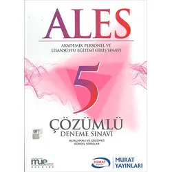 Murat ALES Çözümlü 5 Deneme Sınavı