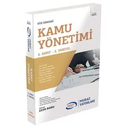 2. Sınıf 3. Yarıyıl Kamu Yönetimi Kod:5431 Murat Yayınları