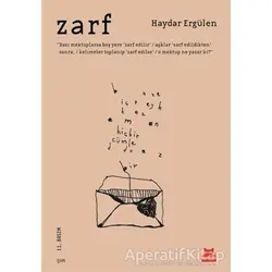 Zarf - Haydar Ergülen - Kırmızı Kedi Yayınevi