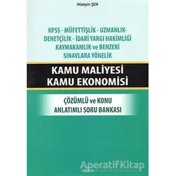 Kamu Maliyesi Kamu Ekonomisi - Hüseyin Şen - Orion Kitabevi