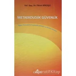 Metaekolojik Güvenlik - Fikret Birdişli - Orion Kitabevi