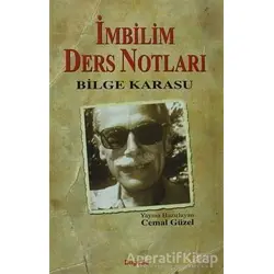 İmbilim Ders Notları - Bilge Karasu - BilgeSu Yayıncılık