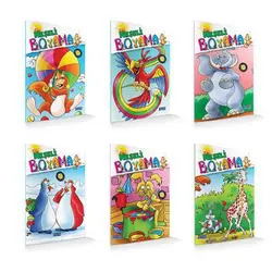 Neşeli Boyama Serisi (6 Kitap) Mavigöl Yayınevi