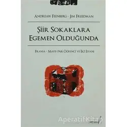 Şiir Sokaklara Egemen Olduğunda - Andrew Feenberg - Versus Kitap Yayınları