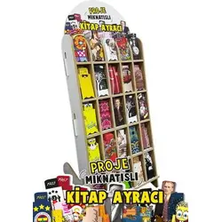 Mıknatıslı Kitap Ayracı 500 Adet Stantlı