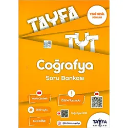 TYT Tayfa Coğrafya Soru Bankası Tayfa Yayınları