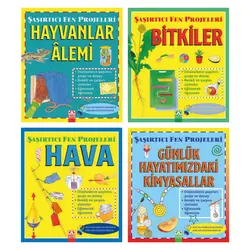 Şaşırtıcı Fen Projeleri Set 4 Kitap - Sally Hewitt - Altın Kitaplar