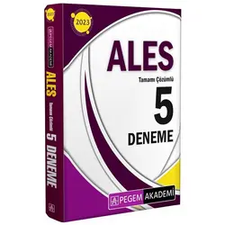 Pegem Akademi 2023 ALES Tamamı Çözümlü 5 Deneme