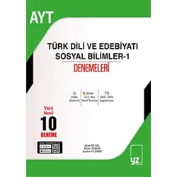 YZ Yayınları YKS AYT Türk Dili ve Edebiyatı Sosyal Bilimler-1 10 Deneme