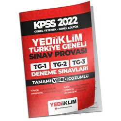 Yediiklim 2022 KPSS Genel Yetenek Genel Kültür Türkiye Geneli Tamamı Video Çözümlü 3 Deneme