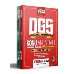 Yediiklim 2023 Prestij Serisi DGS Konu Anlatımlı Modüler Set (5 Deneme İlaveli+Tamamı Renkli)