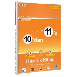 Tonguç Akademi 10’dan 11’e Edebiyat Tarih Coğrafya Hazırlık Kitabı