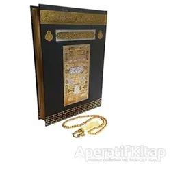 Mühürlü Orta Boy Hediyelik Kuran-ı Kerim-Kabe Desen 227KB İnci Tesbih Hediyeli