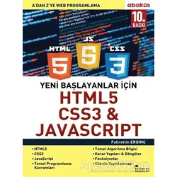 Yeni Başlayanlar İçin HTML5, CSS3 ve Javascript - Fahrettin Erdinç - Abaküs Kitap