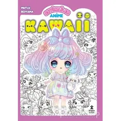 Kawaii Anime Mutlu Boyama 1 Mor - Kolektif - Doğan Çocuk