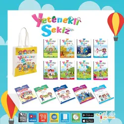 Yetenekli Sekiz 4+ Yaş Çantalı Set (13 Kitap) - İlk Adım Yayınları