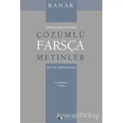 Çözümlü Farsça Metinler - Mehmet Kanar - Say Yayınları