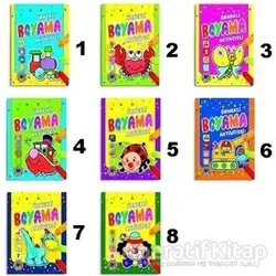 Aktiviteli Örnekli Boyama Kitabı (8 Kitap Takım) - Kolektif - Karatay Çocuk