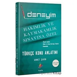 Hakimlik Kaymakamlık Deneyim Türkçe Konu Anlatımlı - Ahmet Şahin - Dizgi Kitap