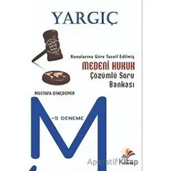2022 Adli İdari Hakimlik Yargıç Medeni Hukuk Soru Bankası - Mustafa Dinçdemir - Dizgi Kitap