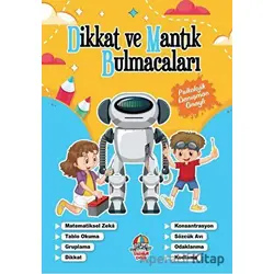 Dikkat Ve Mantık Bulmacaları - Mavi Kitap - Kolektif - Yağmur Çocuk