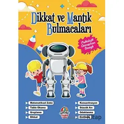 Dikkat Ve Mantık Bulmacaları - Lacivert Kitap - Kolektif - Yağmur Çocuk