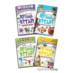 Boyayarak İngilizce Öğren Seti (4 Kitap Takım) - Kolektif - Akıllı Zebra