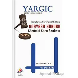 2022 Adli İdari Hakimlik YARGIÇ Anayasa Hukuku Soru Bankası - Devrim Toklucu - Dizgi Kitap
