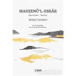 Mahzenü’l-Esrar Behişti Ahmed - Hasan Kaya - İdeal Kültür Yayıncılık Ders Kitapları