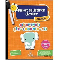Hayvanlar - Dikkat Geliştiren Çizgiler - Kolektif - Floki Çocuk