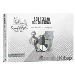 2021 ÖABT Sosyal Bilgiler Öğretmenliği Son Tekrar Hızlı Ders Notları - Yusuf Kelici - Dizgi Kitap