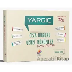 Yargıç Ceza Hukuku Genel Hükümler Ders Notları - Serdar Genç - Dizgi Kitap
