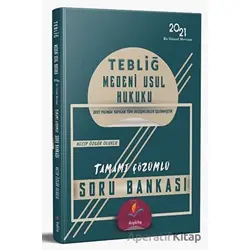 2021 TEBLİĞ Medeni Usul Hukuku Soru Bankası Çözümlü - Necip Özgür Oluklu - Dizgi Kitap