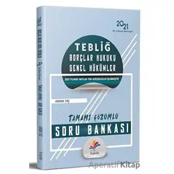 2021 Tebliğ Borçlar Hukuku Genel Hükümler Soru Bankası Çözümlü - Harun Taş - Dizgi Kitap