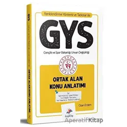 2021 GYS Gençlik ve Spor Bakanlığı Ortak Alan Konu Anlatımı Görevde Yükselme