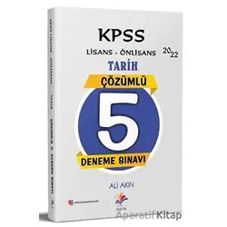 2022 KPSS Lise Ön Lisans Tarih 5 Deneme - Ali Akın - Dizgi Kitap
