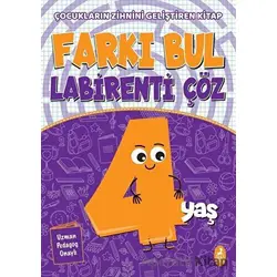 Farkı Bul Labirenti Çöz 4 Yaş - Ercan Portakal - Ren Çocuk