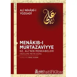 Menakıb-ı Murtazaviyye - Ali Nihani-i Yozgadi - DBY Yayınları