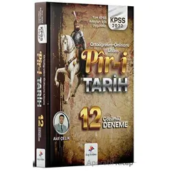 2022 KPSS Lisans Lise Ortaöğretim Ön Lisans Piri Tarih 12 Deneme Çözümlü - Akif Çelik - Dizgi Kitap