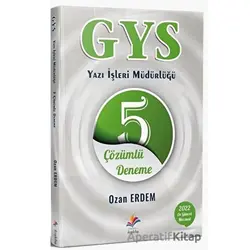 2022 GYS Yazı İşleri Müdürlüğü 5 Çözümlü Deneme - Ozan Erdem - Dizgi Kitap