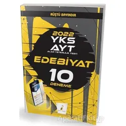 YKS AYT Edebiyat Dijital Çözümlü 10 Deneme Sınavı - Rüştü Bayındır - Pelikan Tıp Teknik Yayıncılık