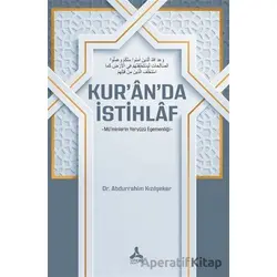 Kuranda İstihlaf - Abdurrahim Kızılşeker - Sonçağ Yayınları