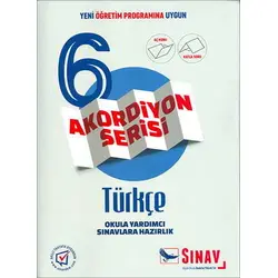 Sınav 6.Sınıf Türkçe Akordiyon Serisi
